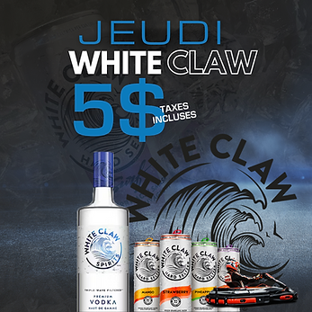 JEUDI WHITE CLAW PROMOTION RESTAURANT
